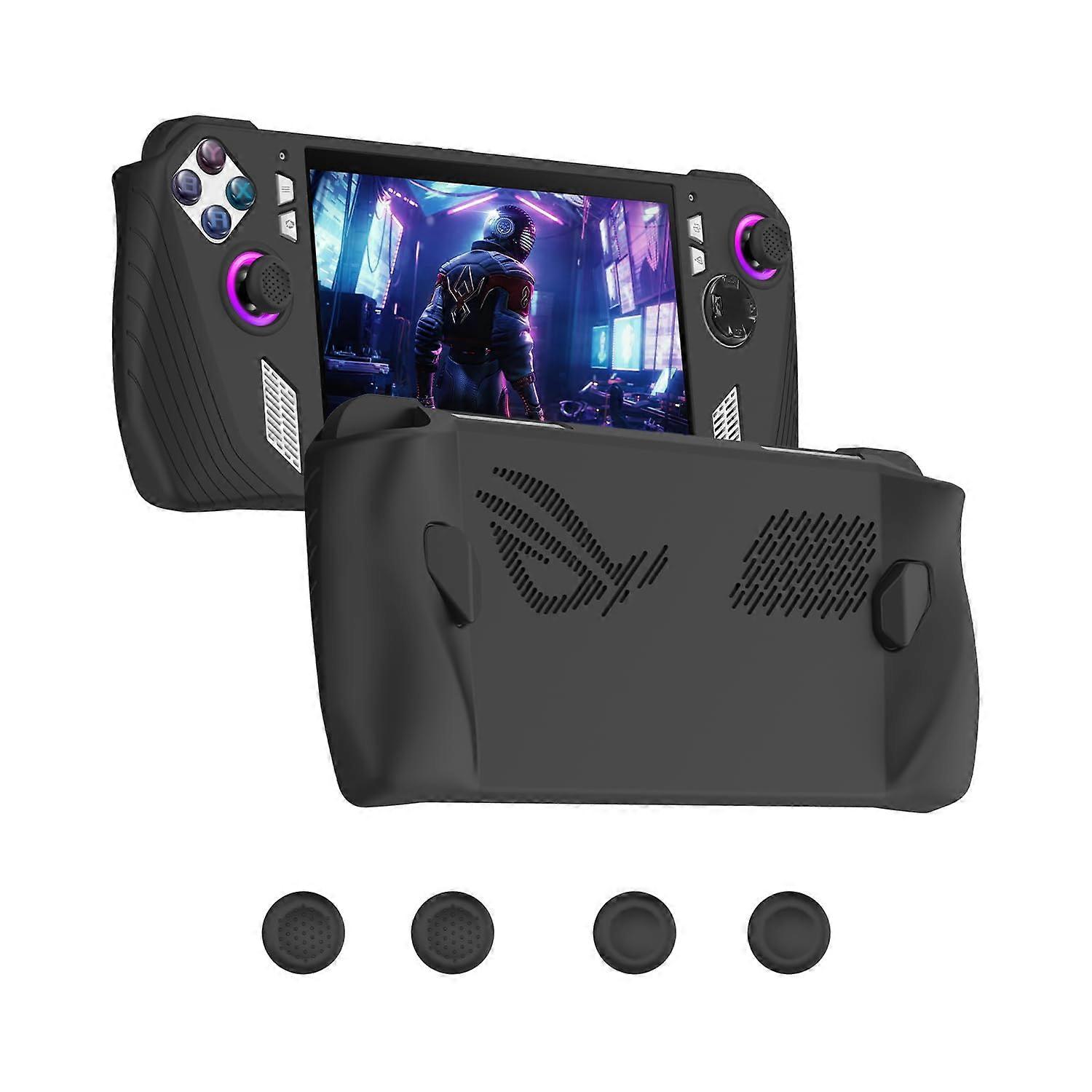Case Shockproof Silicone Protective Cover with Thumb Grips for ASUS ROG Ally Gaming Console