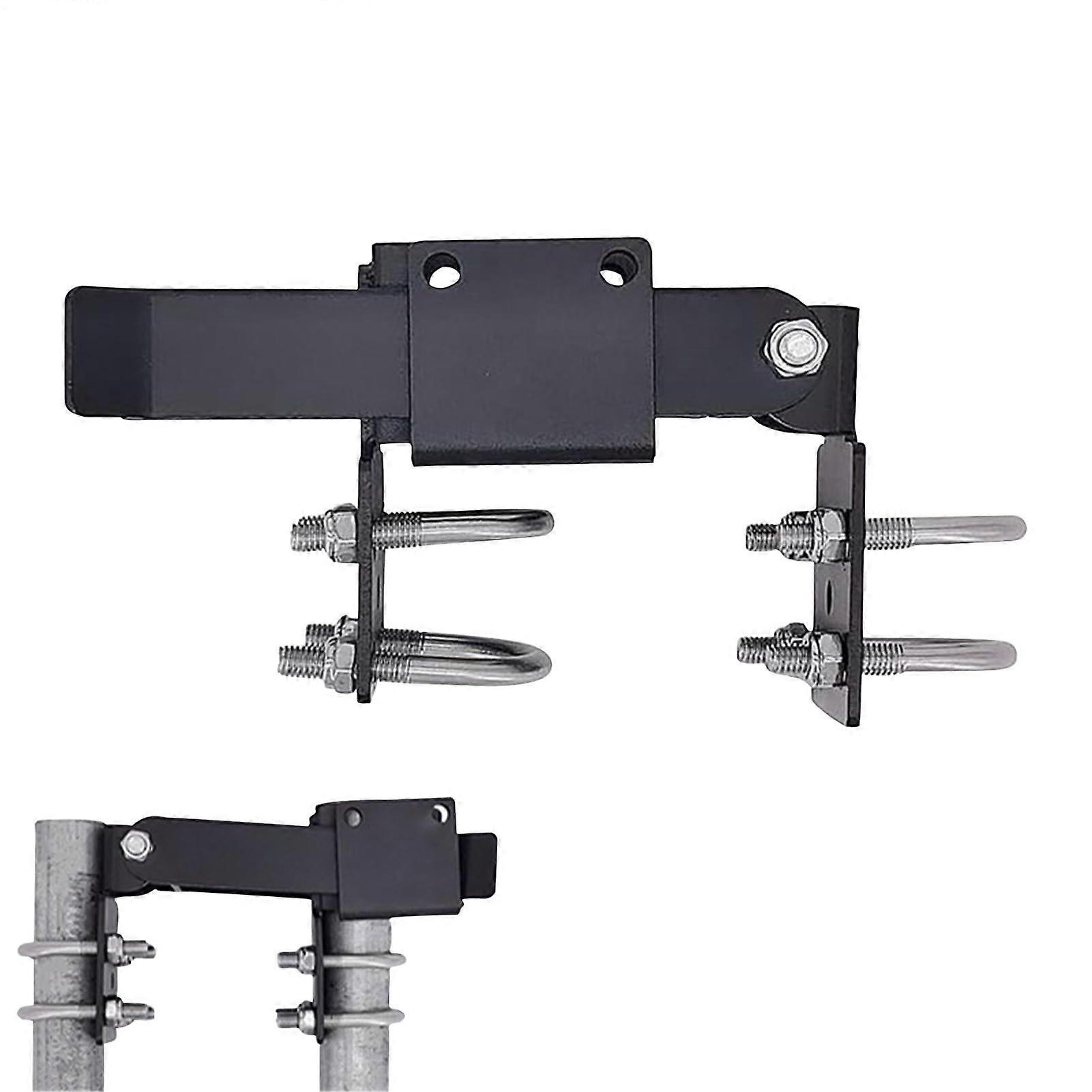 Chain Link Gate Latch with Padlock Eyelet, Adjustable AntiRust Fence Gate Lock for Outdoor Use