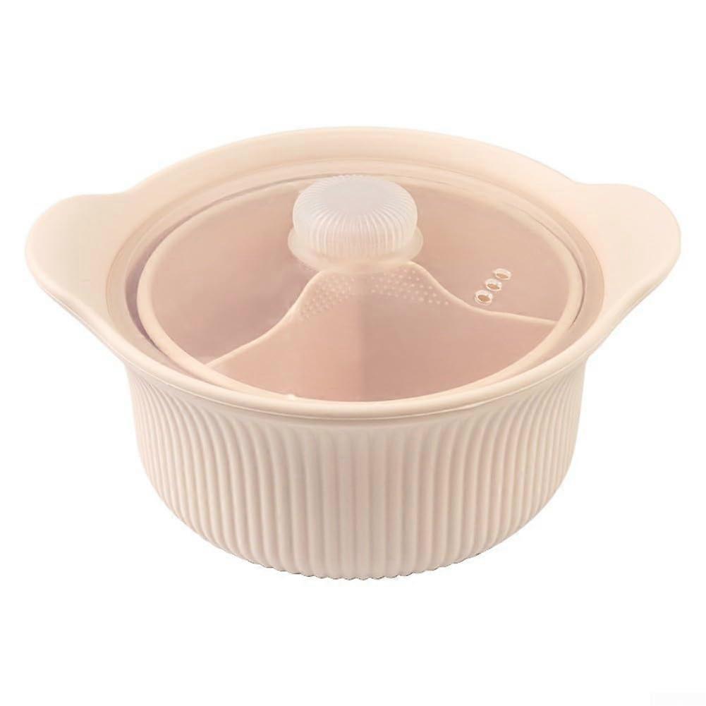 Large Silicone Microwave Steamer Bowl with Lid for Vegetables, Nutrient Locking, Dishwasher Safe