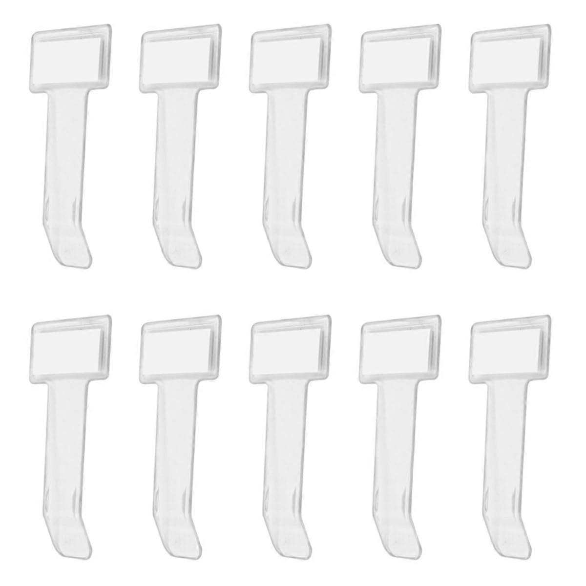 Car Windscreen Parking Ticket Holder 10Pcs Transparent Adhesive Windshield Permit Clip Set