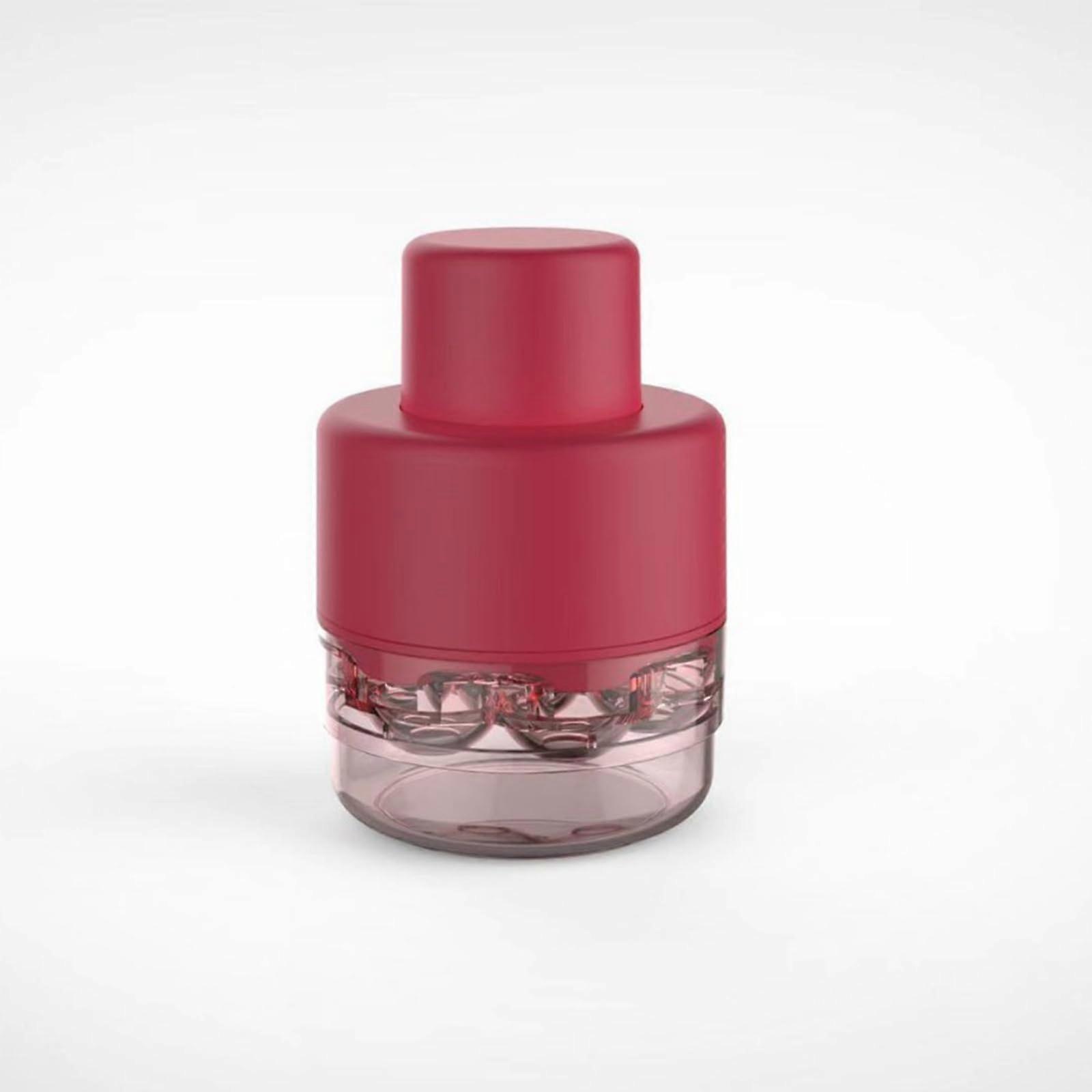 Cherry Pitter Tool with 7 Holes, Ergonomic PushDown Olive Stoner, Foldable Design, Red