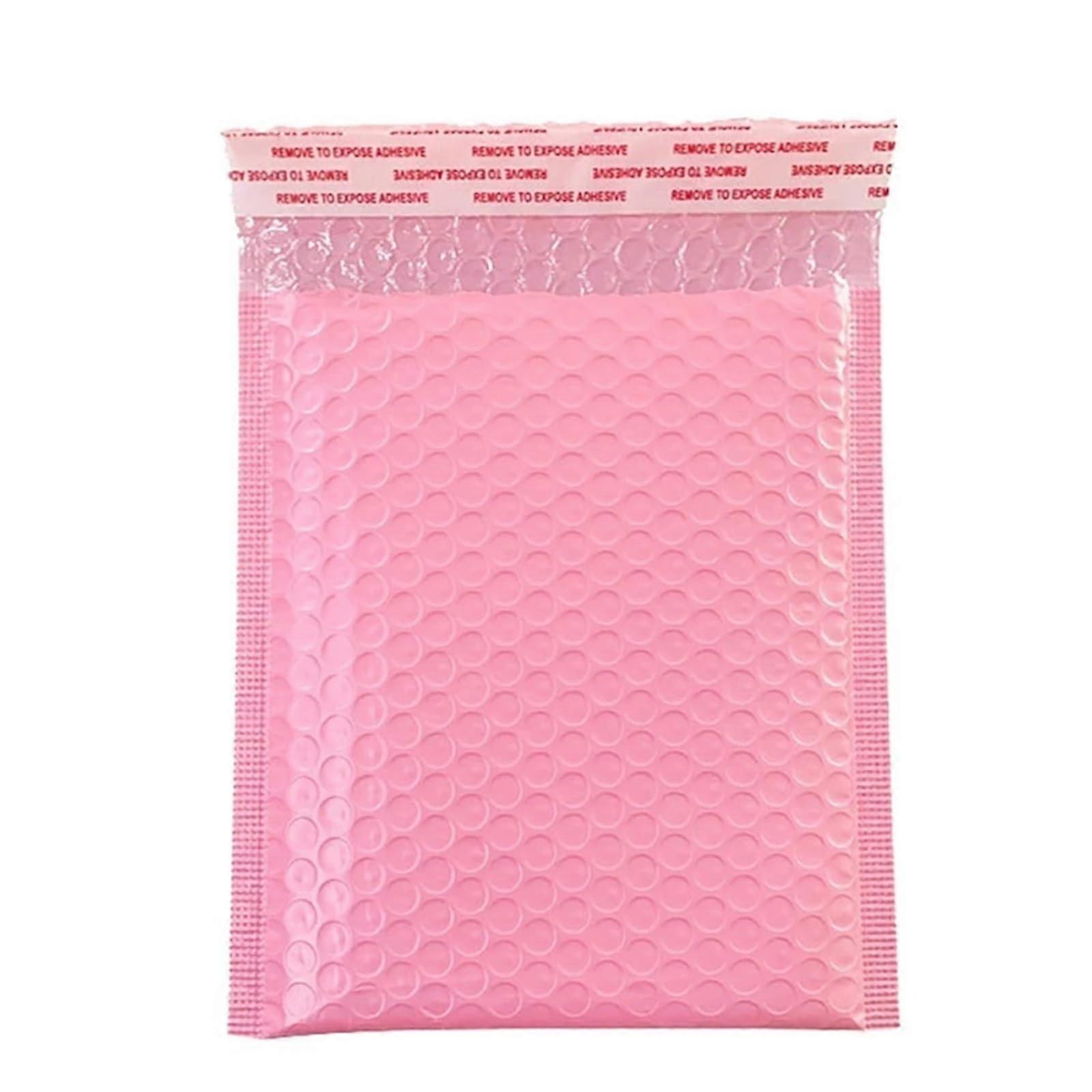 50 Pack Pink Bubble Mailers 13x18cm Self Seal Padded Envelopes with Protective Bubble Padding