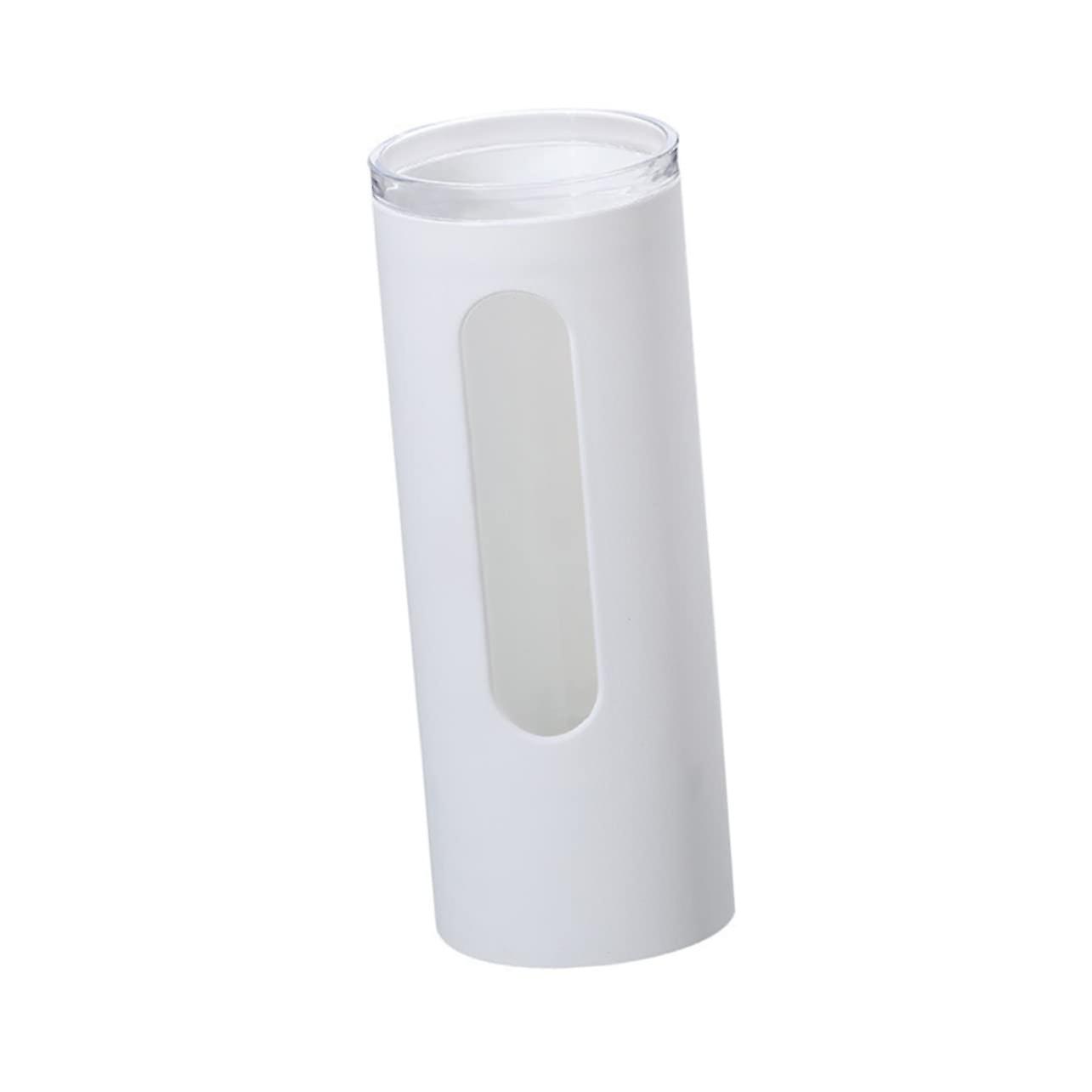 Wall Mounted Cup Dispenser with Dustproof Visual Window, Pull Type Paper Cup Holder for Home Office