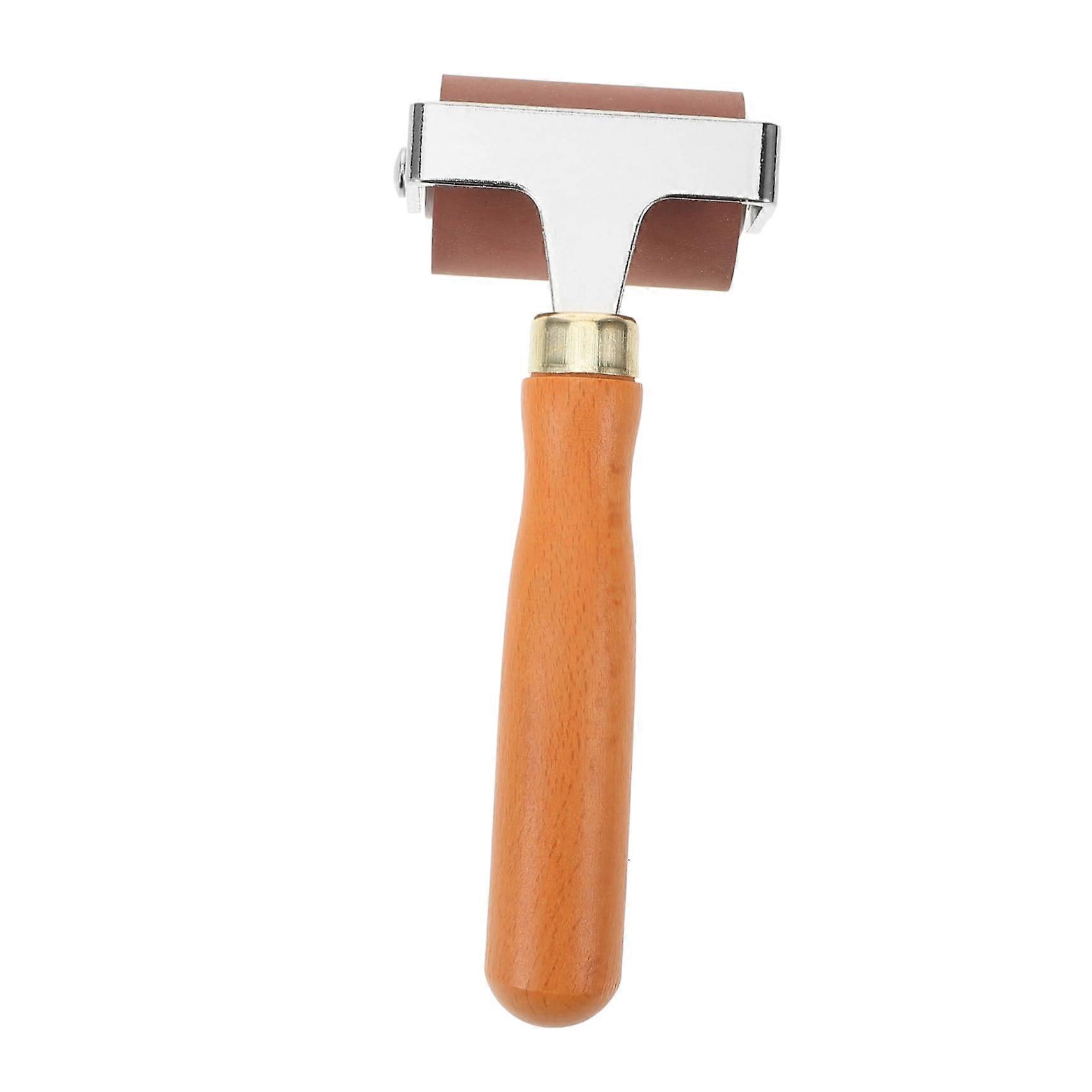 Printmaking Ink Roller with Ergonomic Wooden Handle, Even Ink Coverage, Multiuse Craft Tool