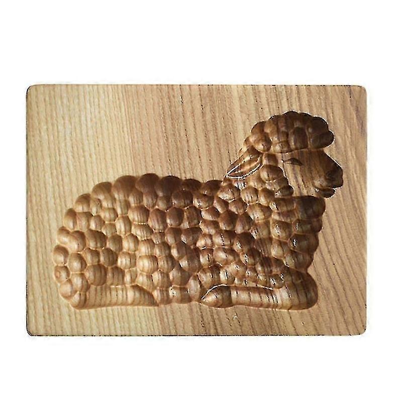 Wooden mold for shortbread cookies sheep shape