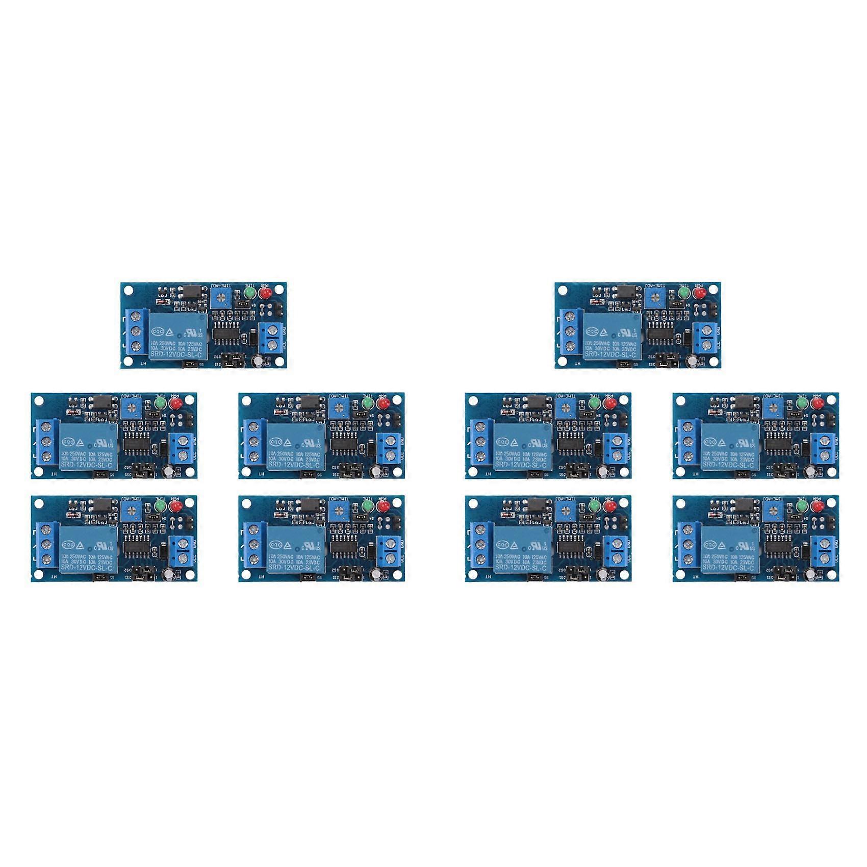 10X 12V DC Delay Relay Delay Turn on / Delay Turn Off Switch Module with Timer