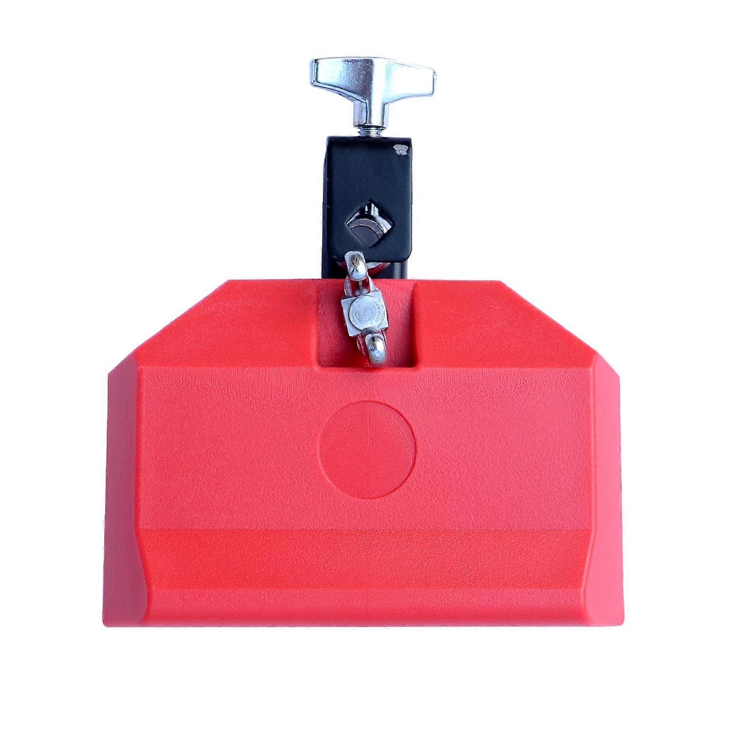 Red Jam Block with Bright Tone and Mounting Bracket for Drum Set Latin Percussion Red