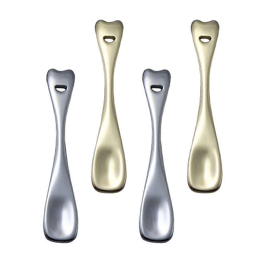 Face Cream Spoons Metal Tools for Cosmetic Packaging 4Pcs Set