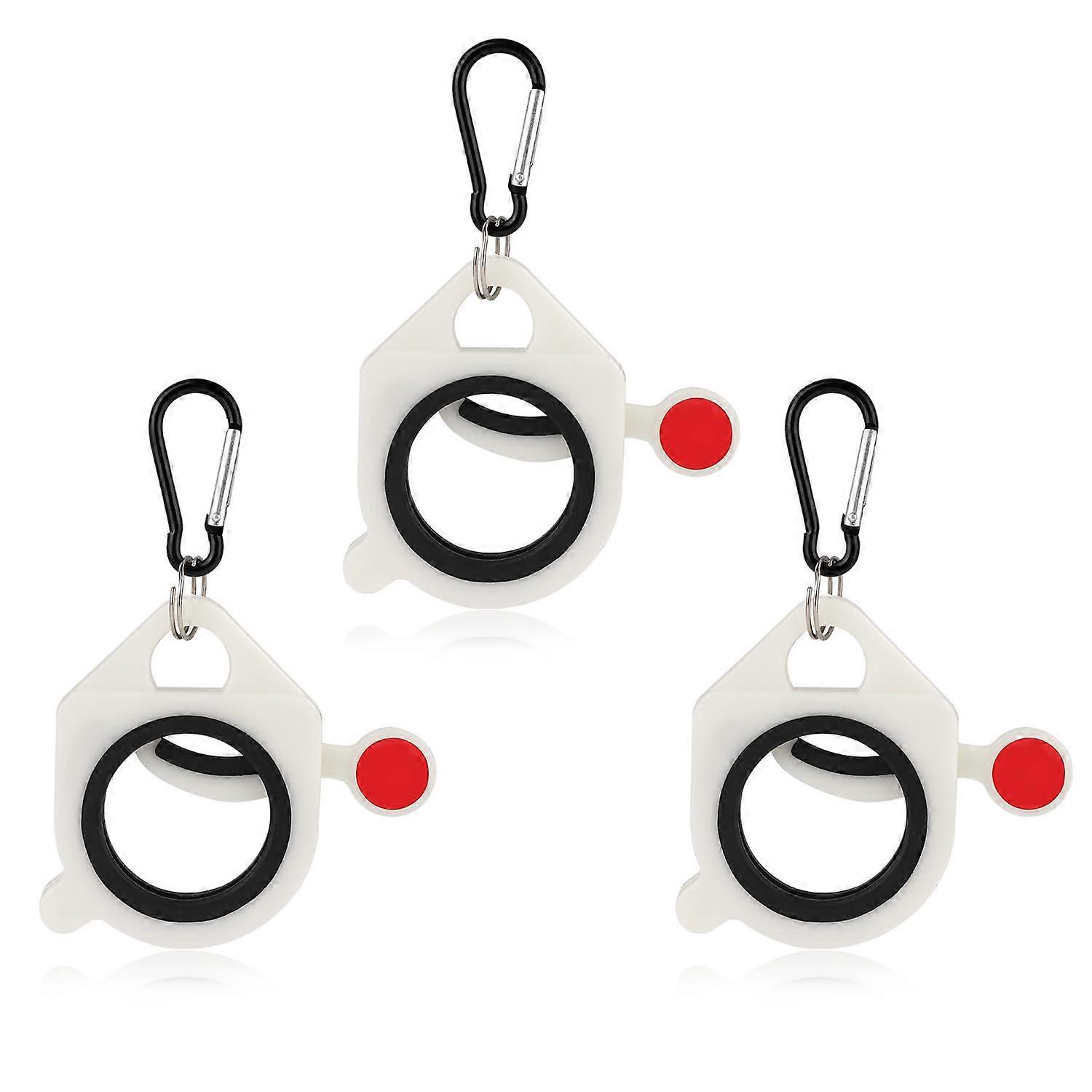 Reusable Cable Tie Organizer with Carabiner, Lightweight Zip Tie Holder for Quick Access, 3pcs