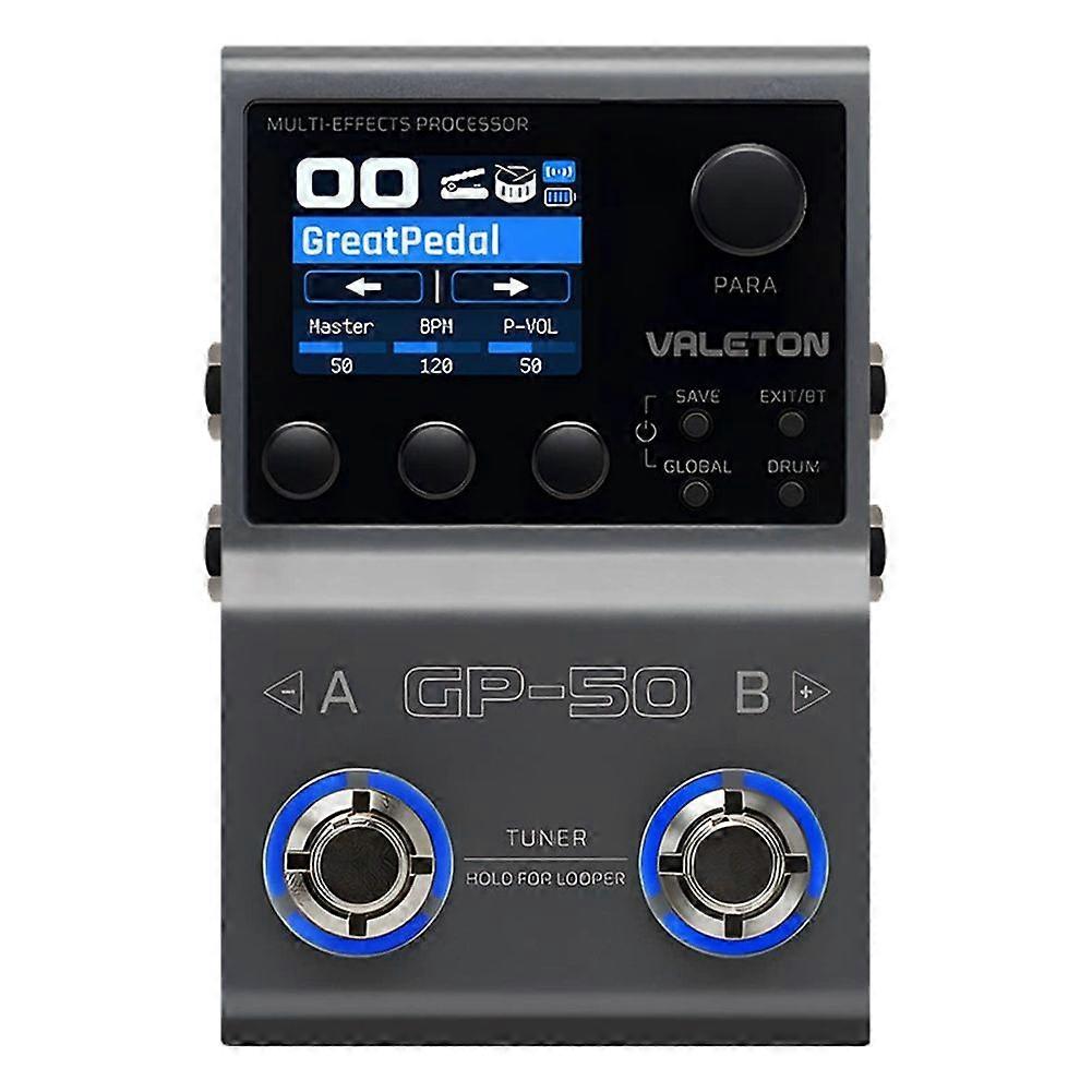 Valeton GP-50 Electric Guitar Effect Multi-Effects Processor NAM & IR Loader with 100+ HD Effects Single Block Effect Device
