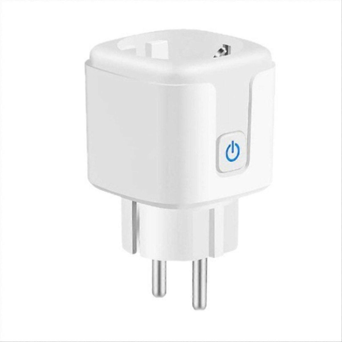 Tuya WiFi Bluetooth Smart Eu Plug 20A Power Monitor Switch with Timing Function