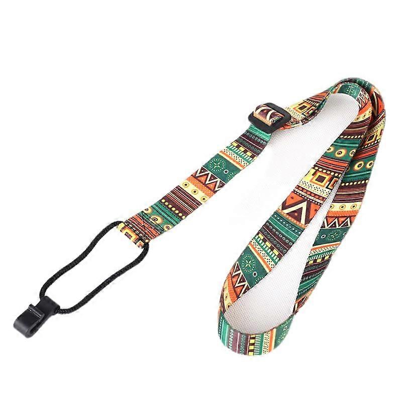Ethnic Style Adjustable ClipOn Ukulele Strap with Secure Attachment and Durable Construction