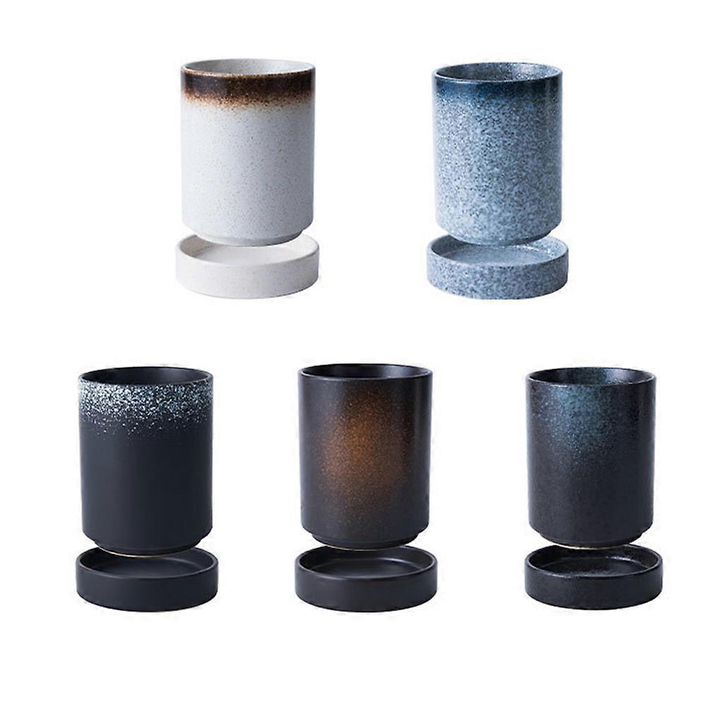 Chopsticks Stand for Home Use 1Pcs Black Ceramic Storage Organizer