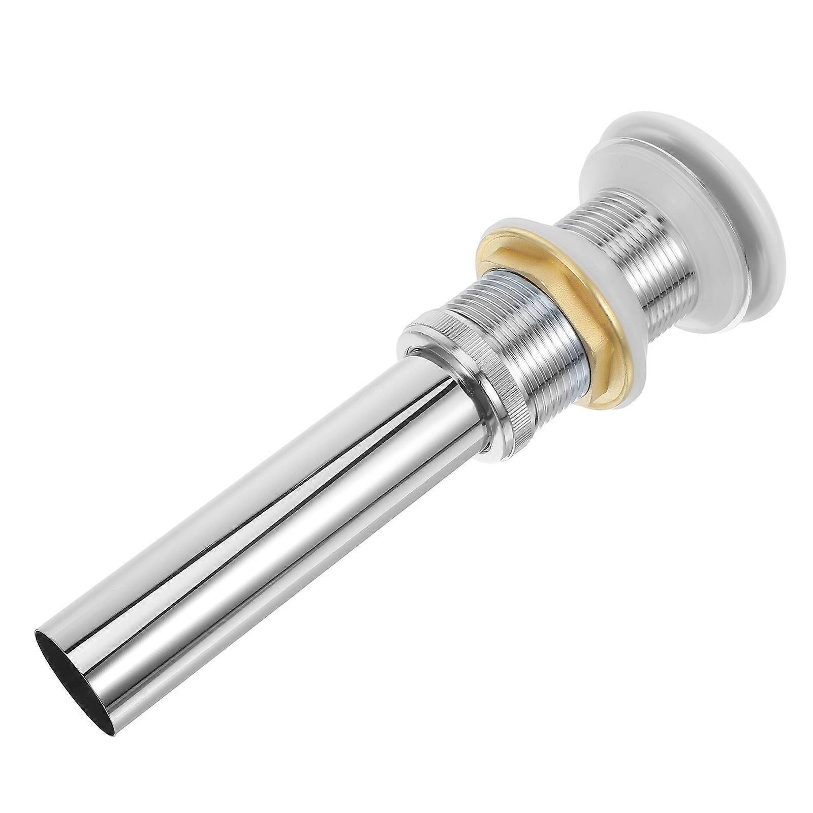 Bathroom Sink Drain Stopper Ceramic Pops Up Waste Plug Slotted Device