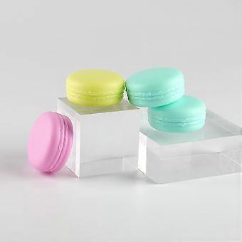 Mini Box for Makeups Plastic for Storage Use 10Pcs Yellow Mini Face Cream Box