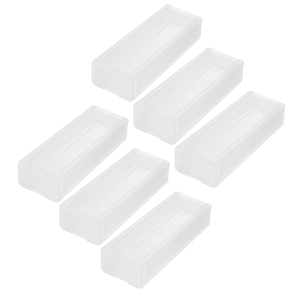 Plastic Transparent Microscope for Storage 6Pcs Laboratory Accessory