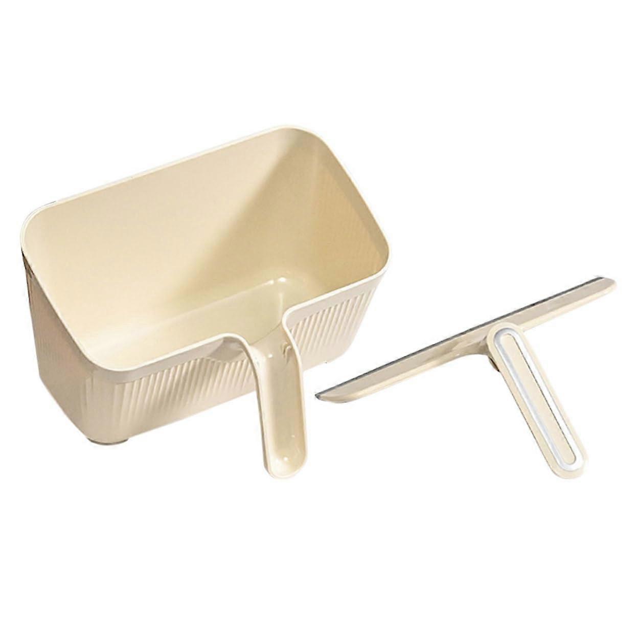 Kitchen Cleaning Kit with Scrubber Squeegee Dustpan Garbage Bin for Fast Cleanup and Compact Storage