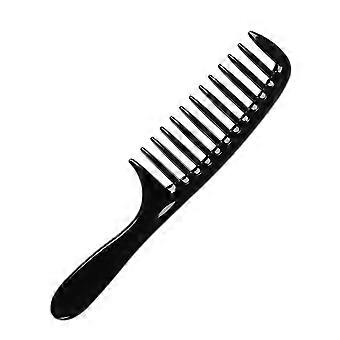 Wide Tooth Comb for Curly Hair, Plastic Hair Styling Comb for Men and Women, 7.8 Inch Black