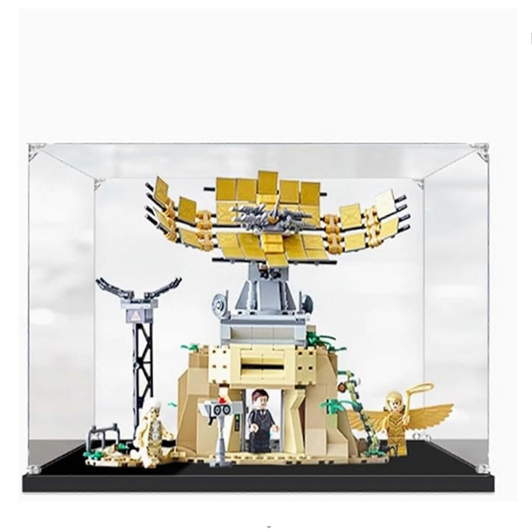 Dustproof Acrylic Display Case Compatible with  76157 Model, Protective Storage Box with Black 2mm Base