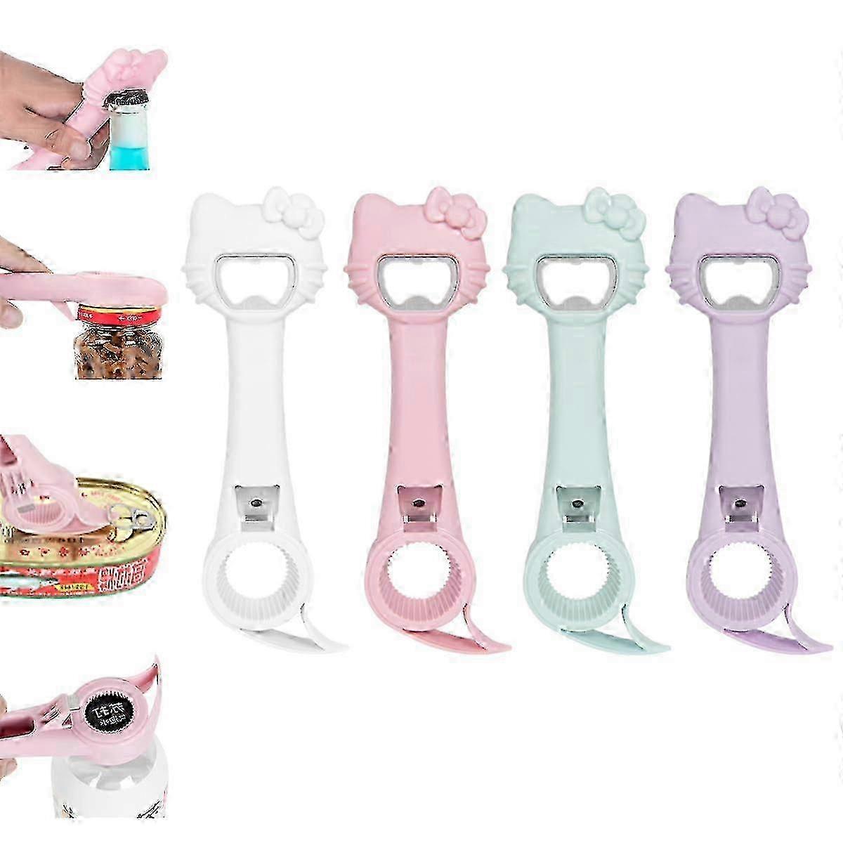 4 Sets Cute Bottle Opener for Kitchen and Bar Use