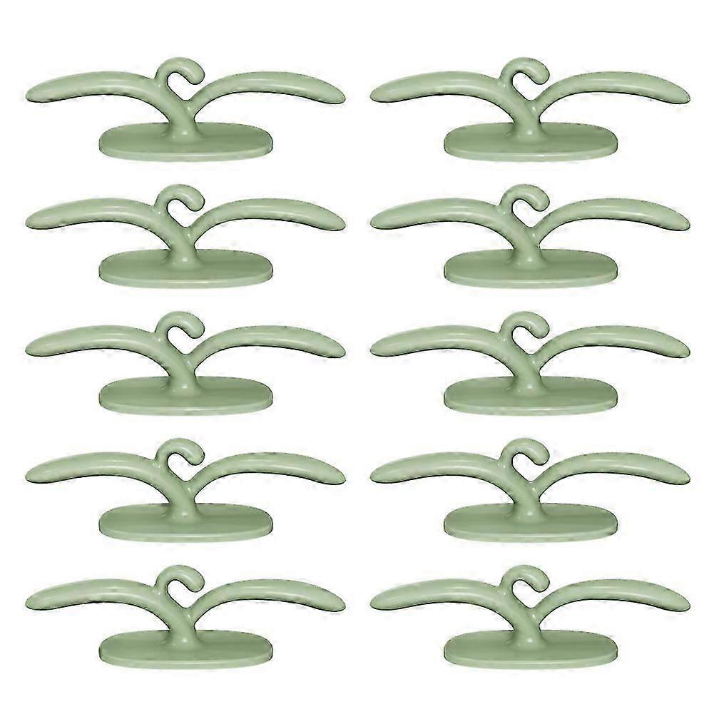 Kitchen Wire Winder Household Wire Organizer Plug Hook Holder Green