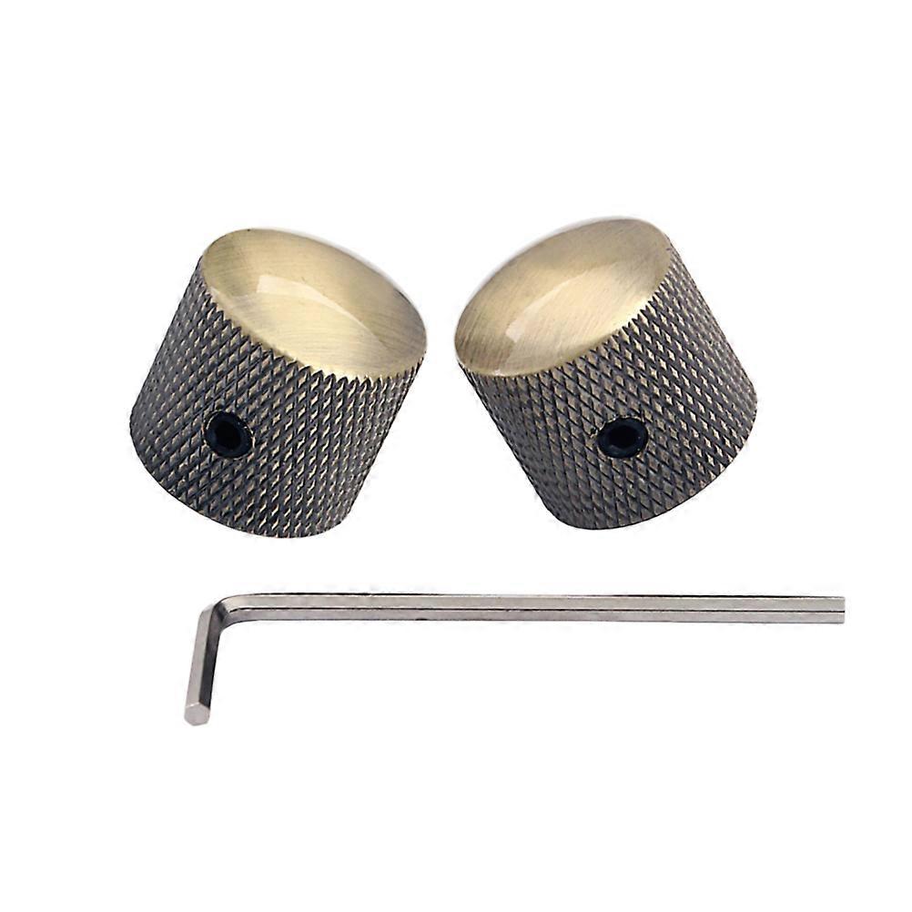 2Pcs Chitară Electrică Și Bas Ton Și Volum Metal Electronic Control Knobs