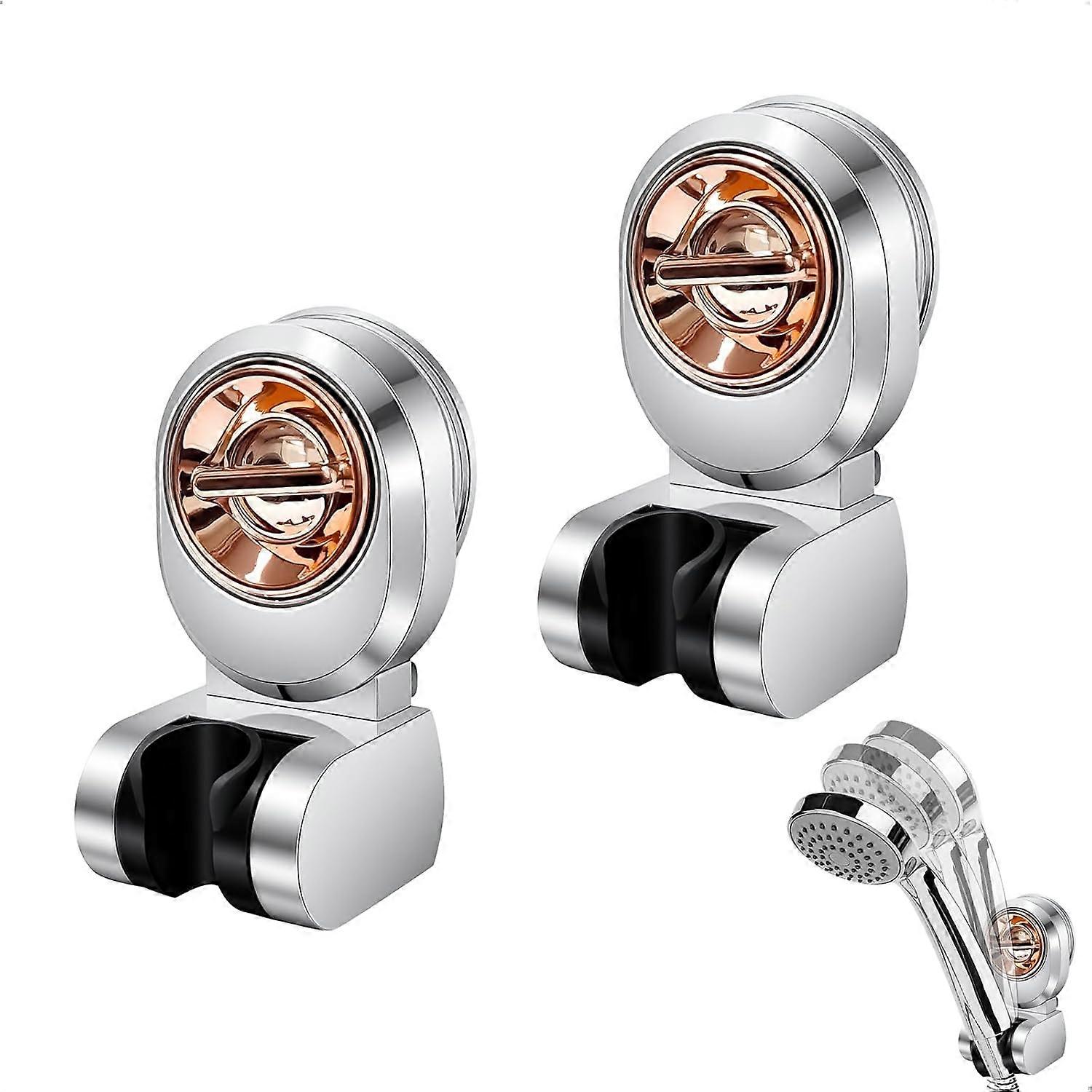 2 Pcs Suction Cup Shower Holder, Adjustable Handheld Shower Holder