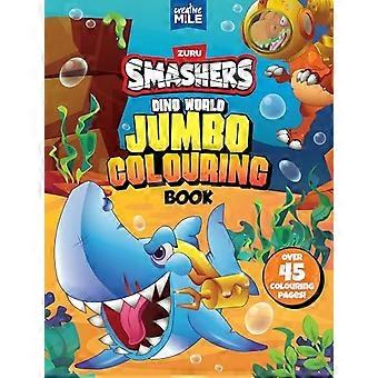 Smashers Dino World Jumbo -värityskirja