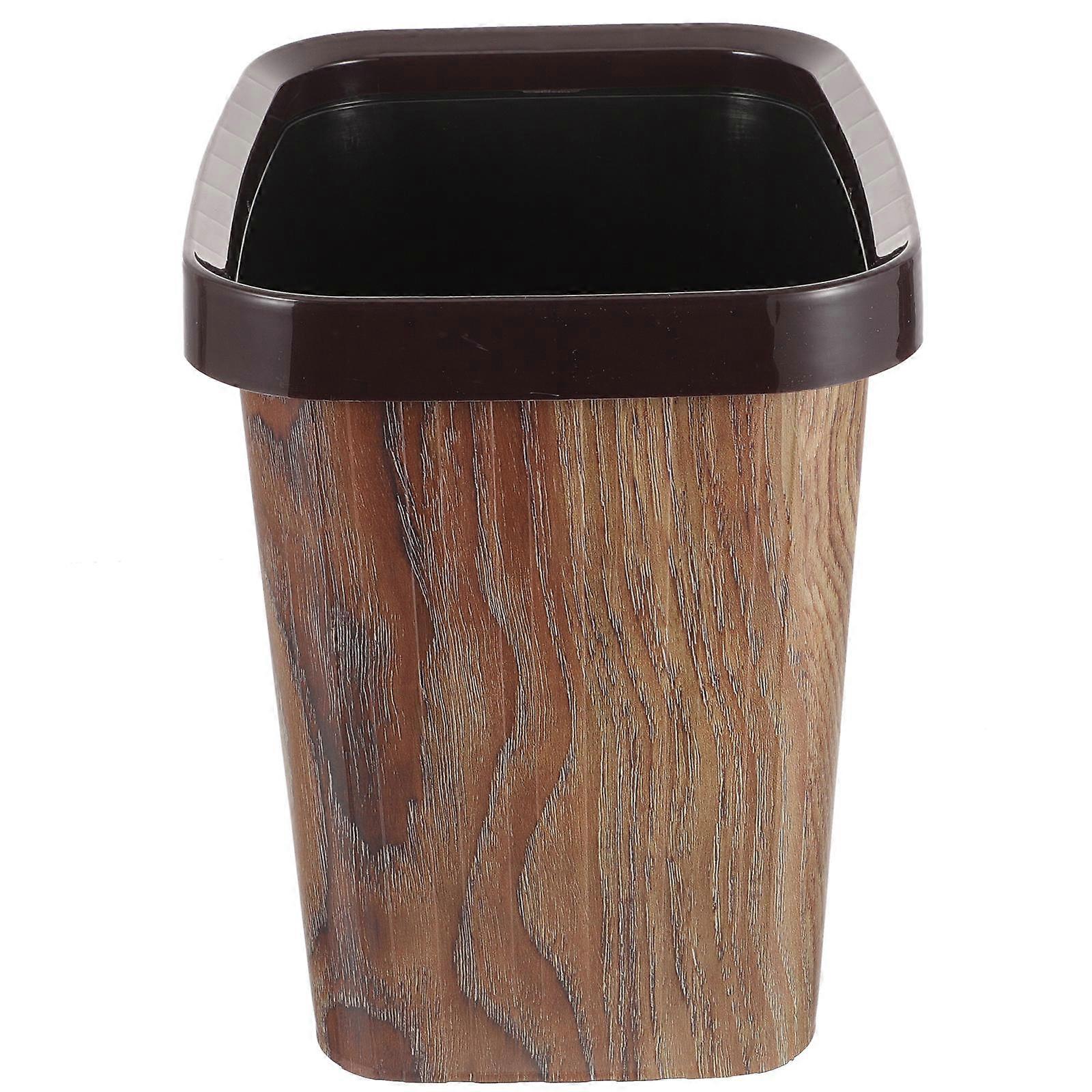 Plastic Garbage Container Coffee Color for Storage Use