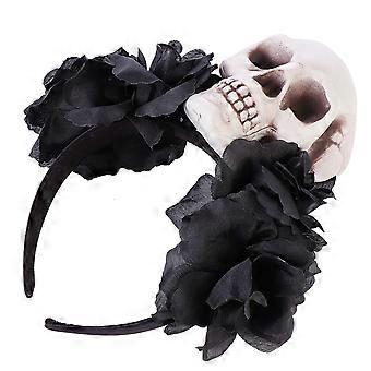 Halloween Skull Hair Accessories Black Skull Headdress for