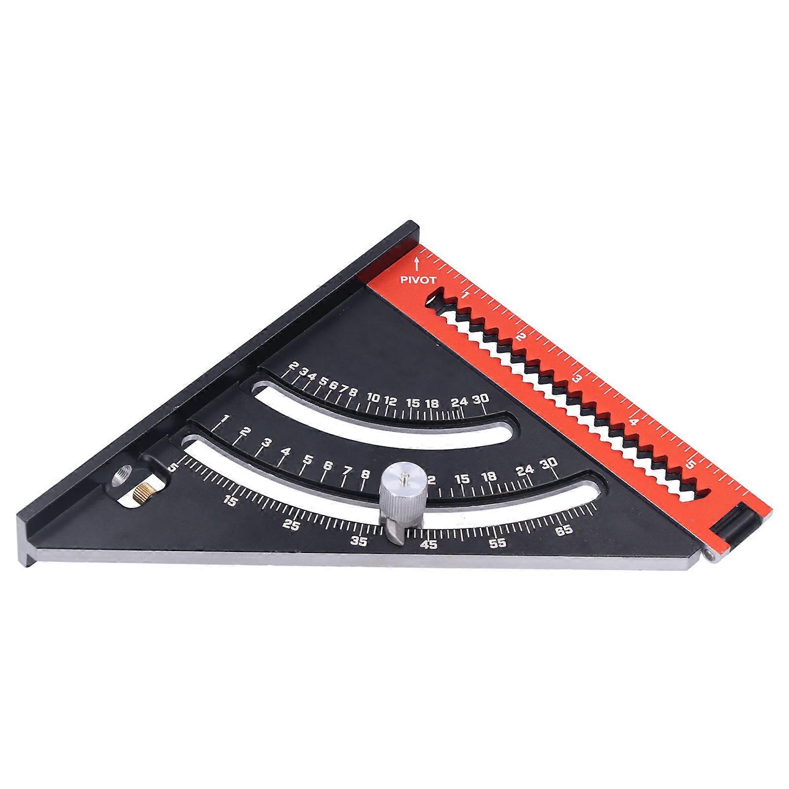 Folding Triangle Square Adjustable Positioning Goniometer Ruler Woodworking Scribe Layout Tool