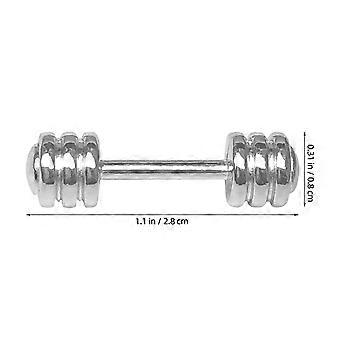 2Pcs Mini Metal Dumbbell Modelo Simulação Miniature Dumbbell Modelagem Brinquedos Mini Decoração da Casa