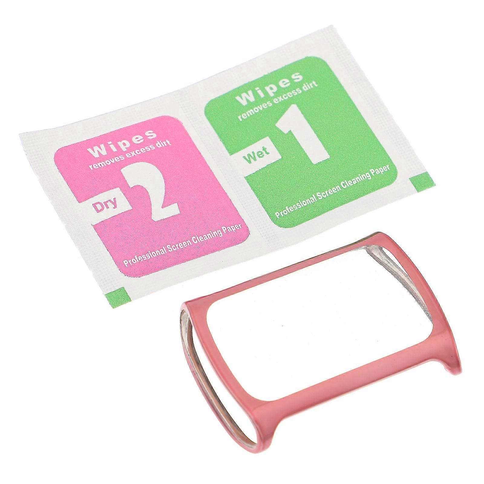 Smart Bracelet Screen Protector Smartwatch Screen Case for 5 Pink