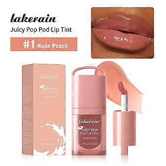 Juicy Pop Pod Lip Tint, aufbaubarer, langanhaltender Lippen- und Rouge-Ton, pflegendes, hochglänzendes Lippenöl, feuchtigkeitsspendende, glänzende Lippen- und Wangenfarbe, 0,15 oz