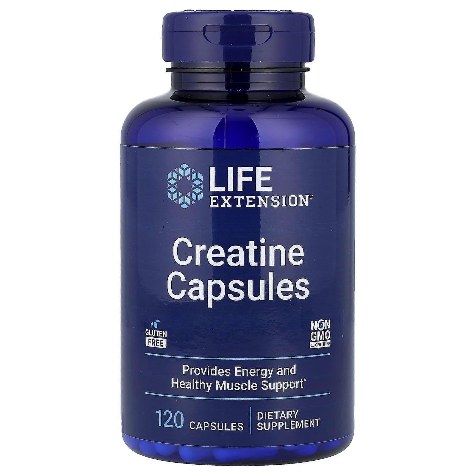 Life Extension, Creatine Capsules, 120 Capsules, 2-Pack