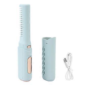 Mini piastra per capelli ricaricabile 3 temperatura regolabile 2000mAh anti scottatura tipo C piastra per capelli senza fili per tutti i tipi di capelli blu cielo