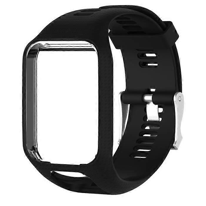 Replacement strap - TomTom - Runner 2-3 - Silicone - Black - 22 mm