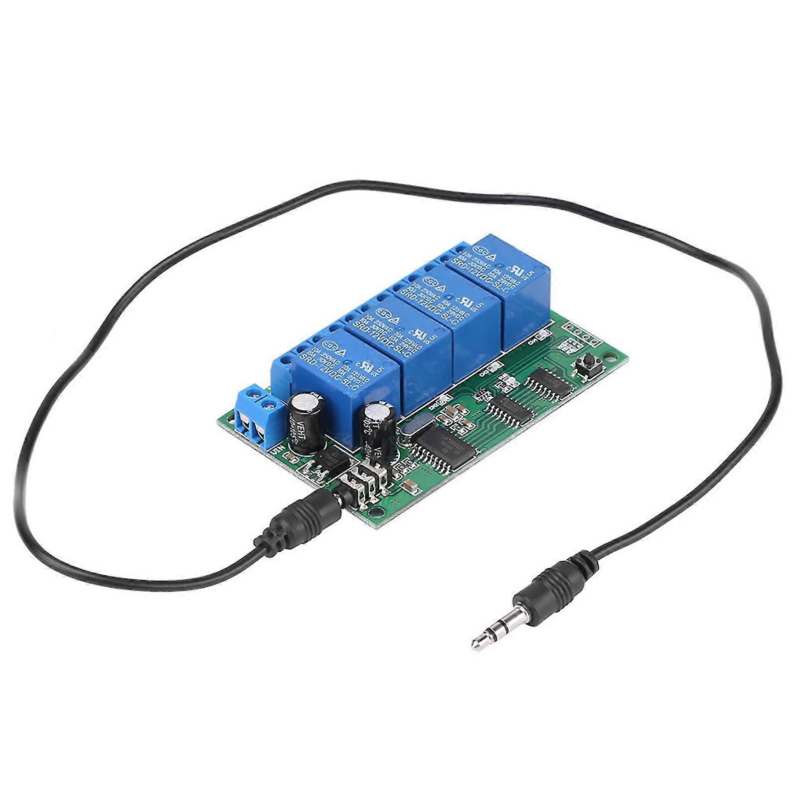 AD22B04 12V 4-Channel DTMF Relay Decoder Remote Control Module