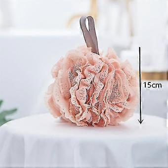 Große Badedusche Schwamm-Peeling, Reinigung, Beruhigende Haut (rosa)