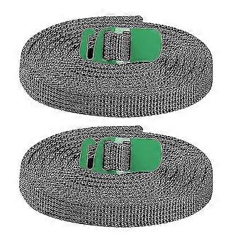 utendørs camping bunting belter camping tur tie belte utendørs utstyr (2 stk, grønn)