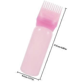 Haaröl-Applikatorflasche für die Haarölung, 3-teiliges Wurzelkamm-Design