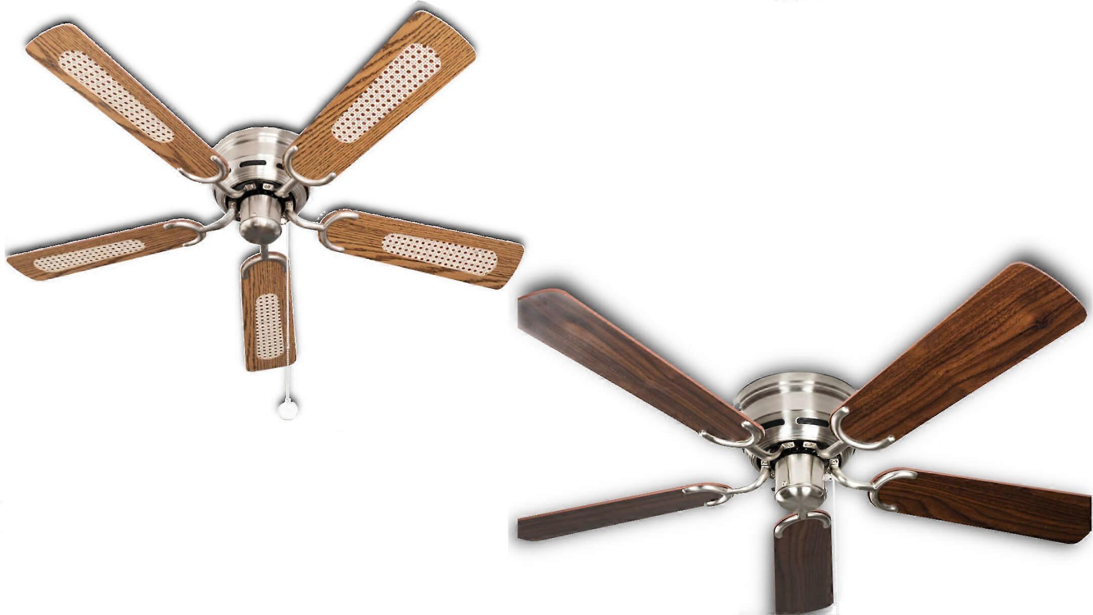 Deckenventilator Kisa Deluxe BN Eiche / Walnuss