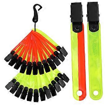 24pcs Reflective Trail Markers ClipOn Safety Tags for Hiking Camping Hunting Visibility
