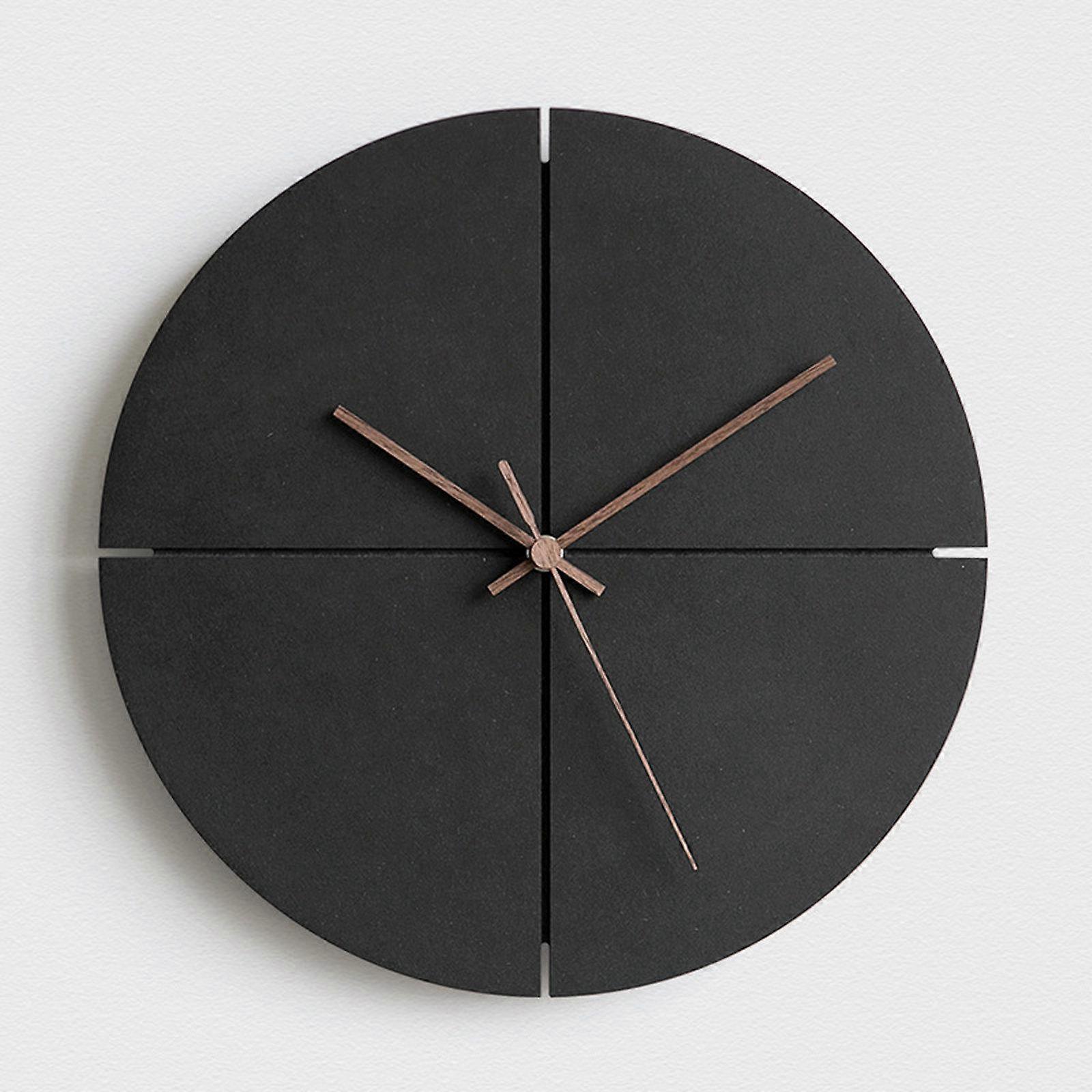 wozoom Silent Modern Wood Pointer Decorative Wall Clock