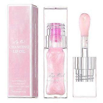 Aceite labial que cambia de color con hidratación profunda y acabado brillante natural, color de labios personalizable, 1 unidad.