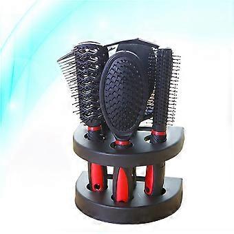 Comb Mirror Set Hair Comb for Detangling Hair Brush 15Pcs Red