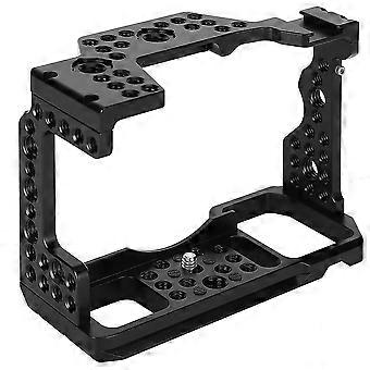 2024 Sony A9/A73/A7R3/A7M3 Camera Cage Aluminiumlegering Beschermschaal met Cold Shoe Mount