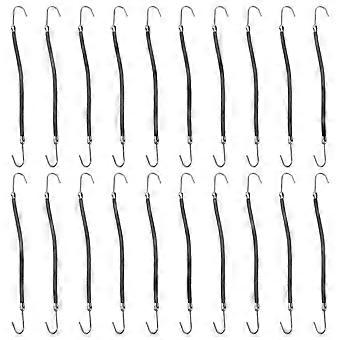 FRCOLOR 20Pcs Pferdeschwanz Haken Stirnband Haarkralle Haarklammern Gummibänder Haarstyling Haargeflecht (Schwarz)