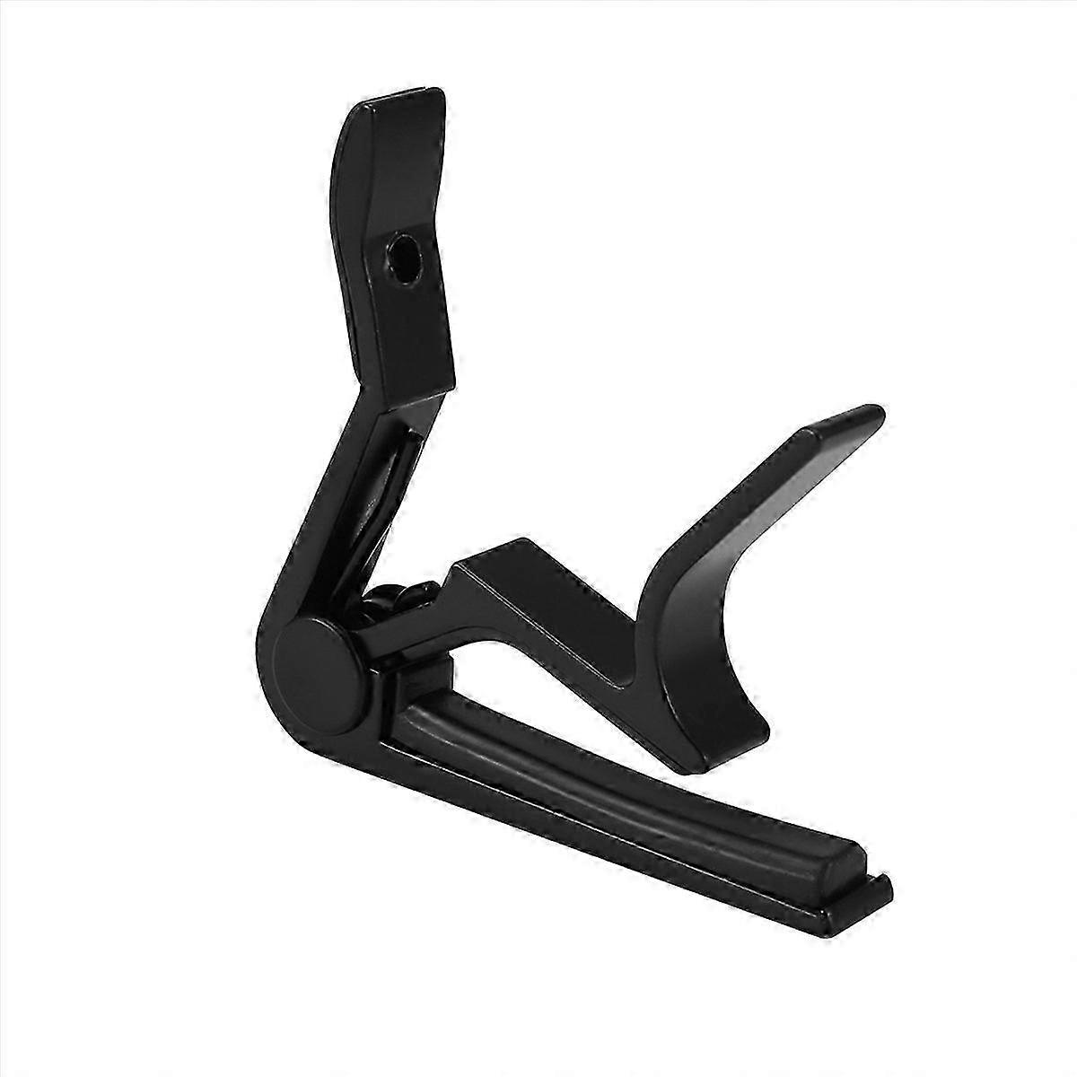 One Hand Quick Change Capo compatible with Guitar - Black