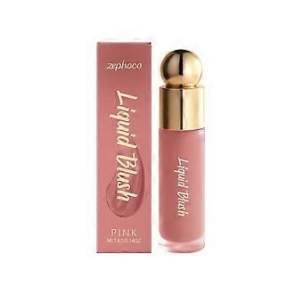 Zephoco pink liquid powder blusher facial makeup powder blusher moisturizing texture does not pull out dry color holding makeup mask